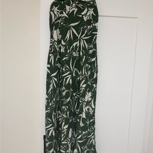 Abercrombie & Fitch Floral Green and White Women's dress